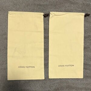 Louis Vuitton Cream Dust Bags Set